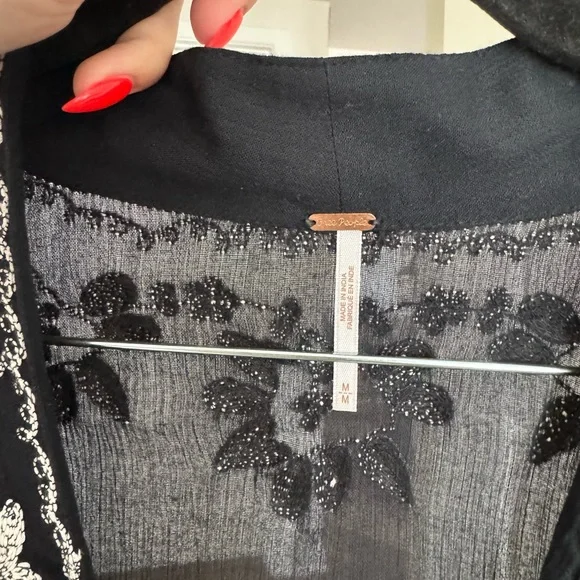 Free People Black and White Maxi Dress - Picture 7 of 7